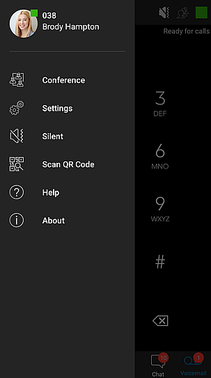 3CX Android Customise Settings